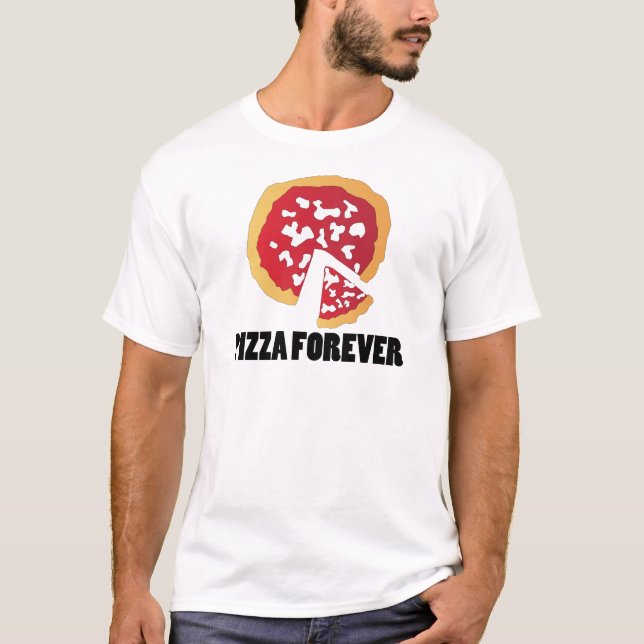 Camiseta PIZZA real PARA SEMPRE (Frente)