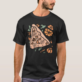 Camiseta Pizza retrô com torção de abóbora