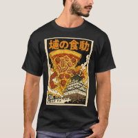 Pizza Retro Japonesa Monstro Kaiju Castelo de Osak