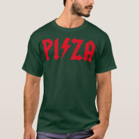 Pizza Rocks Funny Rock Music Pizzeria Hard Rock He