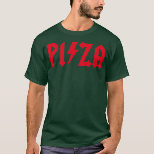 Camiseta Pizza Rocks Funny Rock Music Pizzeria Hard Rock He