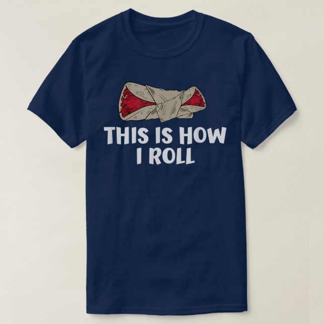 Camiseta Pizza Rolls Engraçada Faca De Comida Rápida De Que (Frente do Design)