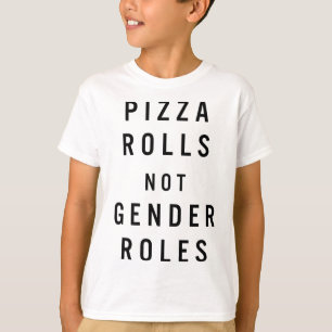 Camiseta Pizza Rolls Not Gender Rolls LGBT-Q Ally Pride Em