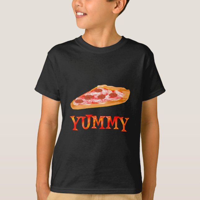 Camiseta Pizza saboroso (Frente)