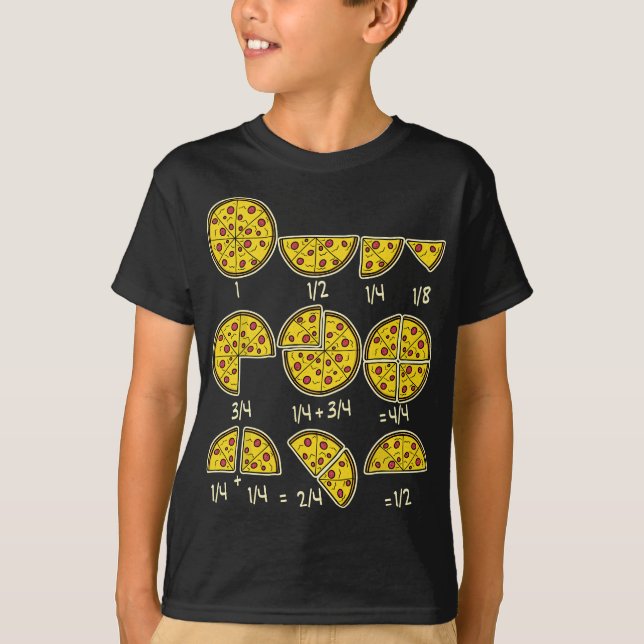Camiseta Pizza Salami Queijo Matemático Rápido Teac (Frente)
