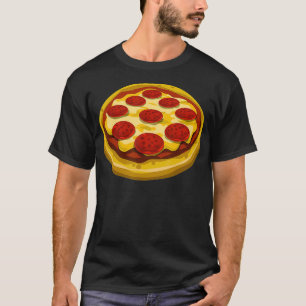 Camiseta Pizza Salami Queijo Pepperoni Gift Pizza De