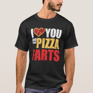 Camiseta Pizza Sayings Eu Te Amo E Deine Pizza