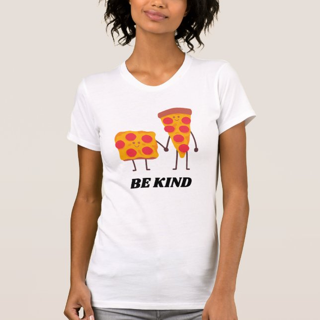 Camiseta Pizza Seja Uma Cota Positiva (Frente)