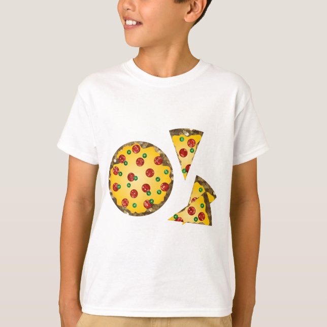 Camiseta pizza sequencial (Frente)