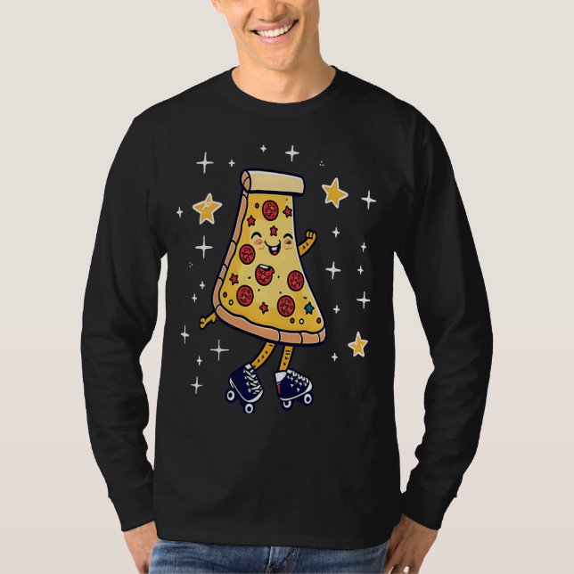 Camiseta Pizza Skater Roller Derby (Frente)
