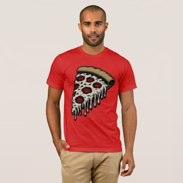 Camiseta Pizza Slice (Frente Completa)