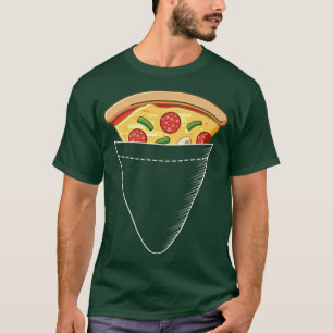 Camiseta Pizza Slice Pocket Tee Legal Comida Italiana Lover