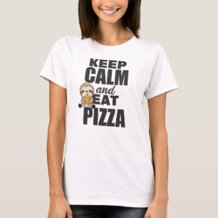 Camiseta Pizza Sloth Pizza Alonga Engraçado Dizendo