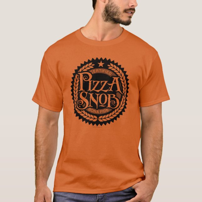 Camiseta Pizza Snob - amante de pizza engraçado (Frente)