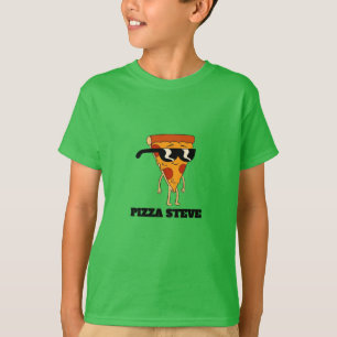 Camiseta Pizza Steve T-Shirt Para Crianças