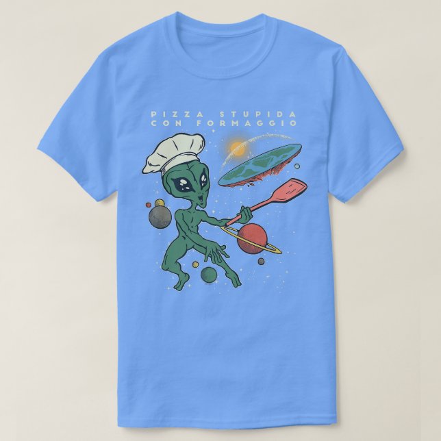 Camiseta Pizza stupida con formaggio  (Frente do Design)