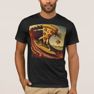 Camiseta Pizza Surfing Comendo Pizza