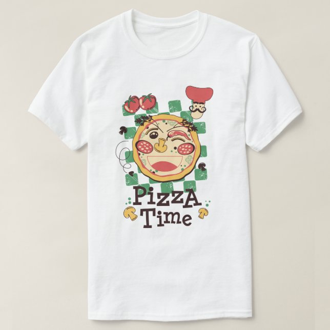 Camiseta Pizza T-Shirt (Frente do Design)