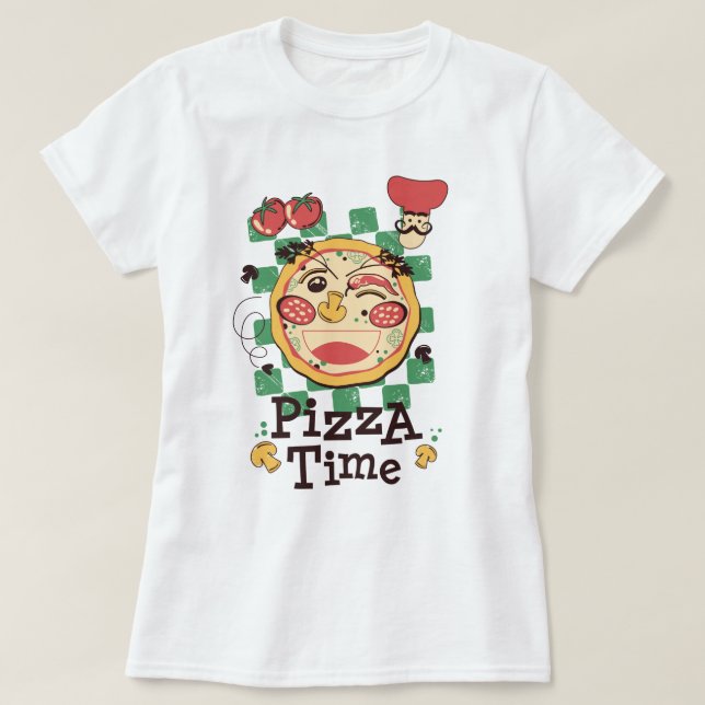 Camiseta Pizza T-Shirt (Frente do Design)
