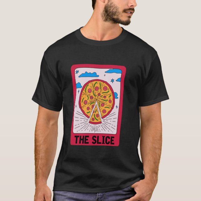 Camiseta Pizza Tarot Card Italian Food Halloween Pizza Love (Frente)