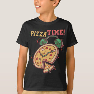 Camiseta Pizza Tempo Engraçado Pizza Alarm Pizza Pizza Itál