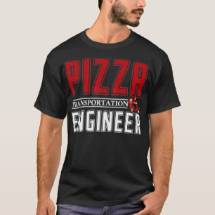 Camiseta Pizza transporte engenheiro pizza mulheres que ent