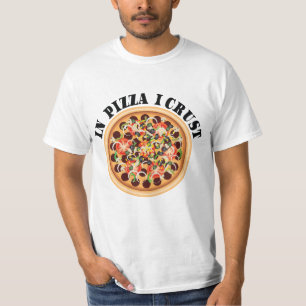 Camiseta Pizza Tshirt - Na Pizza I Crust