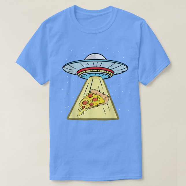 Camiseta Pizza Ufo Abdução Pizza Lover T-Shirt (Frente do Design)