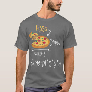 Camiseta Pizza Volume Fórmula Comida Lover Matemática
