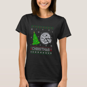 Camiseta Pizza Xmas Tree Lighting Ugly Christmas Sweater