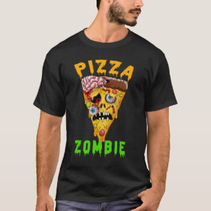 Camiseta Pizza Zumbi Presente Divertido Para Amantes de Piz