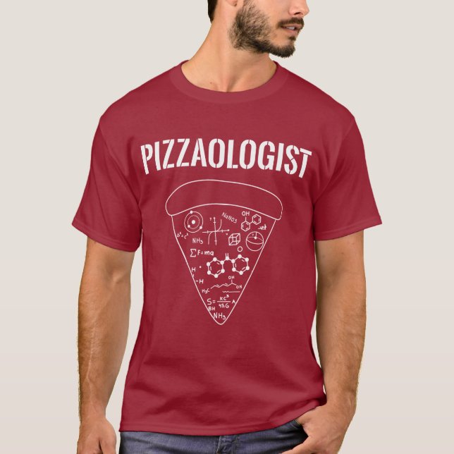Camiseta Pizzaólogo - Pizza Engraçada (Frente)