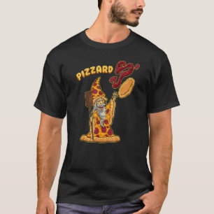 Camiseta Pizzard Pizza Wizard Fast Comida Pun Foodie Humor