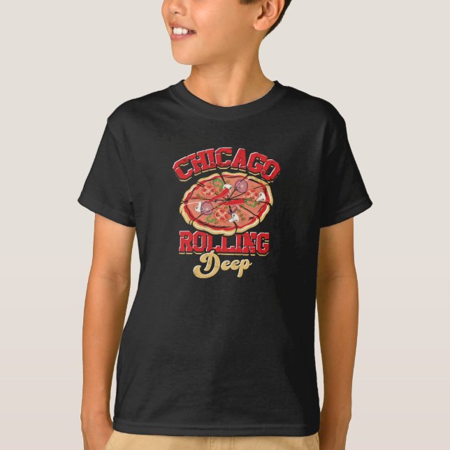 Camiseta Pizzaria Chicago Rolling Deep (Frente)