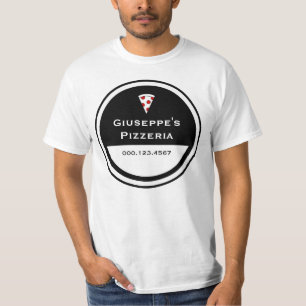 Camiseta pizzaria personalizável