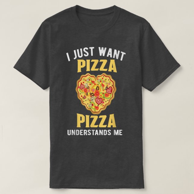 Camiseta Pizzas Salami Ham Mushroom Tomato Itália Red White (Frente do Design)