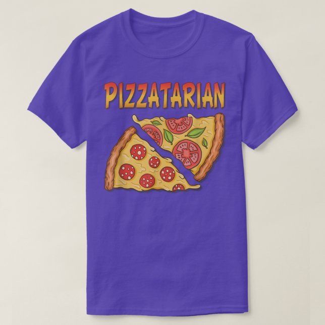 Camiseta Pizzatarian Fast Comida Funny Pizza Lover Pizza Pi (Frente do Design)