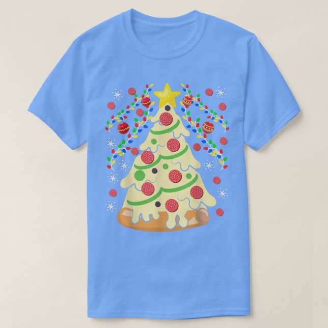 Camiseta Pizzatree Ugly Christmas Sweater (Frente do Design)