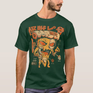 Camiseta Pizzazilla X Ray Kaiju Monster Fast Comida Japonês