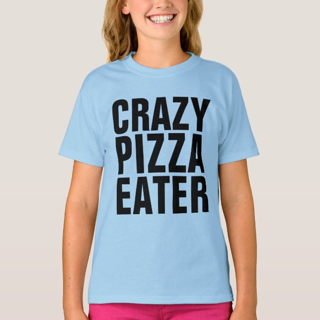 Camiseta PIZZZA COMIDA Crianças Meninas T-shirts (Frente)