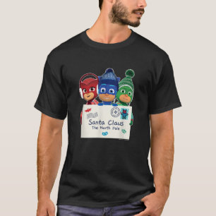 Camiseta PJ Máscara Carta De Natal Para Natal Feriado H