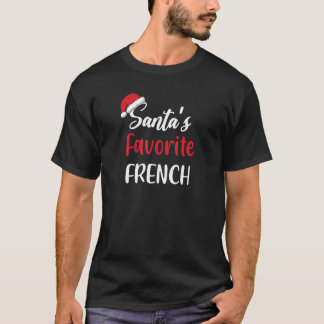 Camiseta Pjama de Natal francês favorito do Santas