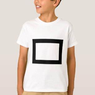 Camiseta Placa 7X5 com Dentro redondo em preto de transp