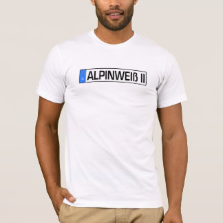 Camiseta Placa alpina do euro do branco II