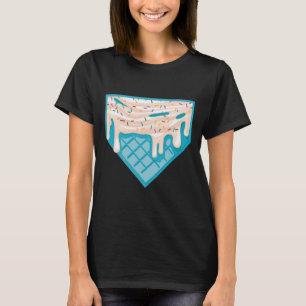 Camiseta Placa Caseira Engraçada - Sorvete Vender E Derrete