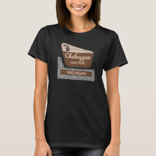 Camiseta Placa de Boas-Vindas ao Parque Estadual de Cheboyg