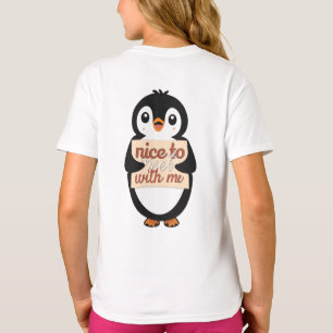 Camiseta Placa de Boas-Vindas do Pinguim: é bom se encontra