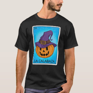 Camiseta Placa de Bompkin La Calabaza Placa de Loteria Mexi