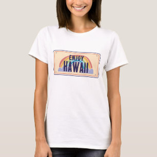 CAMISETA PLACA DE CARRO HAWAII GOSTA DE HAWAII