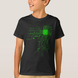 Camiseta Placa de Circuito Engraçada Computador Eletrônica